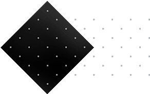 Abstract geometric pattern with squares and dots.