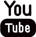 YouTube logo in black on white background